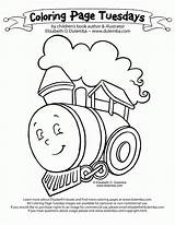 Coloring Monorail sketch template