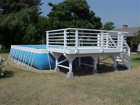 Above Ground Pool Deck Kits 12 Above Ground Pool Deck Solid 2x6 Deck