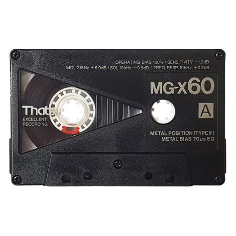 that s mg x 60 metal blank audio cassette tape retro style media