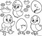 Paques Poussin Maternelle Poussins Oeufs Chick Coloriages Imprimé Colorear Polluelo sketch template