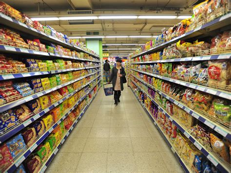 grocery store shelves      shop business insider