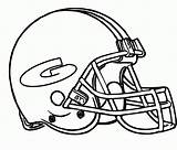 Football Helmets Coloringhome Packers sketch template