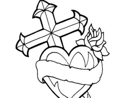 heart  ribbon coloring pages printable coloring pages
