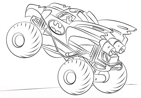 mohawk monster truck coloring pages png  file