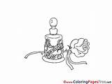Perfume Coloring Pages Rose Parfum Gratuit Clipart Sheet Title Clipground sketch template