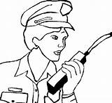 Police Walkie Talkie Coloring Officer Coloringcrew Pages Colored Clipart Jobs Presentations Websites Reports Powerpoint Projects Use These Color sketch template