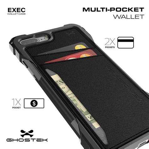 iphone   wallet case ghostek exec brown series slim armor hyb