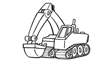 excavator coloring sheet coloring coloring pages