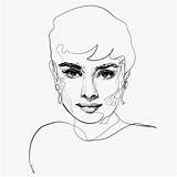 Audrey Hepburn sketch template