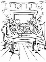 Breakfast Coloring Pages Catdog Color sketch template