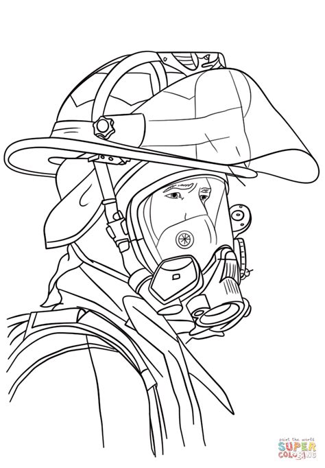 coloring pages fireman coloring pages  printables