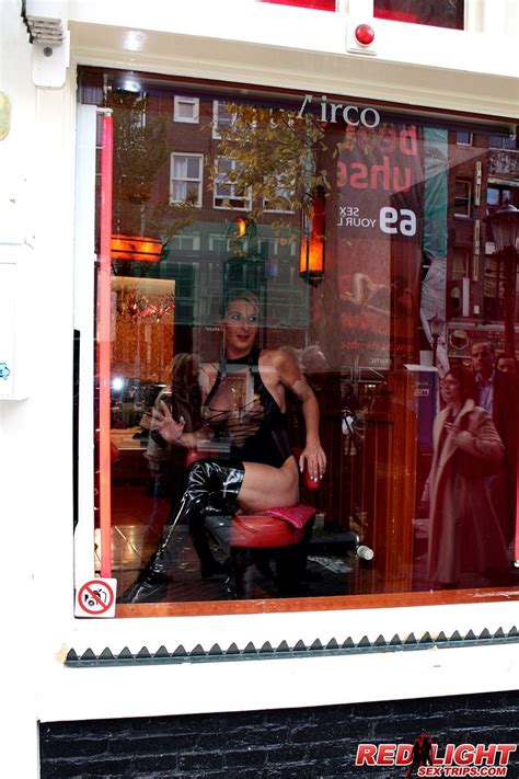 Amsterdam Window Hooker Pleasing A Tourist His Stiffy Cock Porn