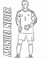 Manuel Goalkeeper Ausmalbild Coloring Topcoloringpages Soccer Ausdrucken Kostenlos Malvorlagen Lewandowski sketch template
