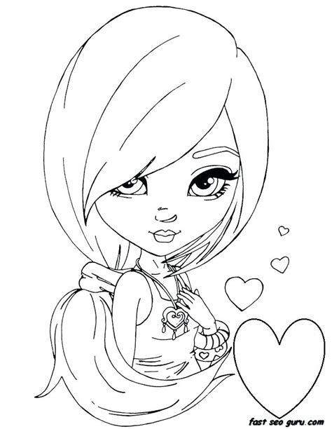 coloring pages girly  getdrawings
