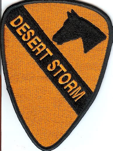 st cavalry division desert storm patch crossed sabers chapter gift shop