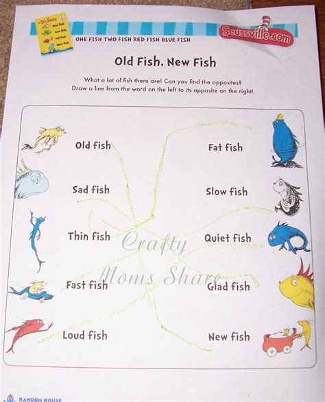 fish worksheets