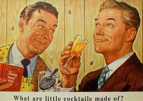1940s 2 men kinsey whiskey advertisement queer camp gay me