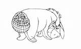 Easter Coloring Eeyore Pages Pooh Winnie Printable Disney Friends sketch template
