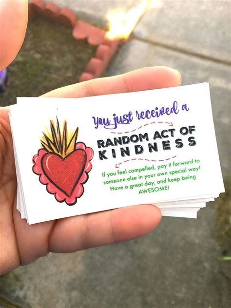 random act  kindness cards myprintly random acts  kindness