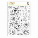 Stamp Simon Says Flowers Beautiful Set Kit Clear Card Fly Away June Stamps Sold Ways Five Dream Living Simonsaysstamp Shurkus sketch template