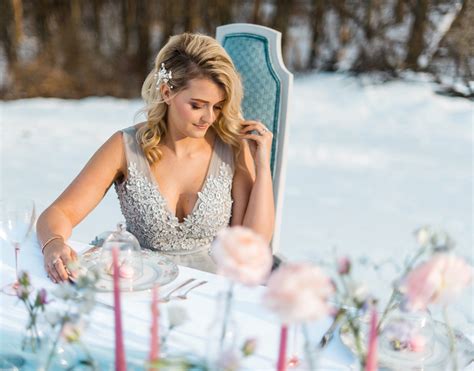 Snowy Pastel Wedding Inspired Styled Shoot Burgh Brides