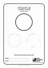 Geometric Shapes Circle Coloring Pages Cool Kids Basic Print Figures sketch template