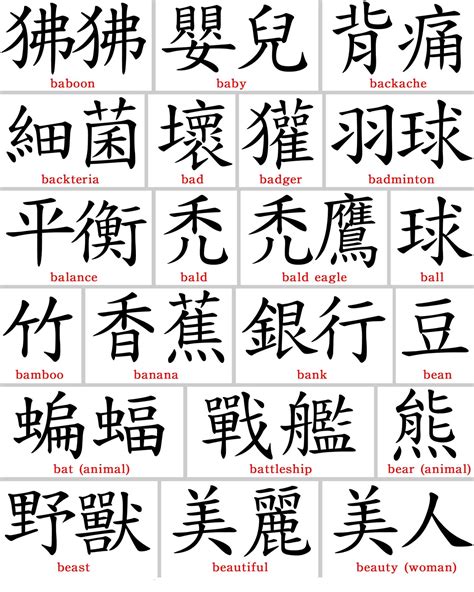 tattoos chines symbol tattoos  kanji symbol tattoos