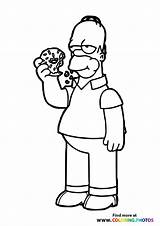 Simpsons Homer Grandpa Cartoons sketch template