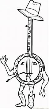 Banjo Coloring Pages sketch template