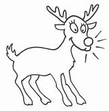 Coloring Reindeer Pages Winter Animals Kids Color Easy Animal Templates Christmas Printable Print Template Timeless Miracle Sheets Comments Outline Library sketch template