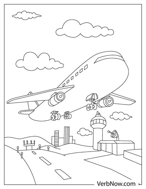 airplane coloring pages book   printable  verbnow
