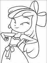 Coloring Pony Equestria Little Pages Girls Library Clipart sketch template