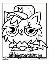 Coloring Monsters Moshi Colouring Pages Monster Gingersnap Moshling Waldo Print Singing Getcolorings Printable Color Popular Getdrawings sketch template