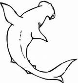 Shark Coloring Pages Hammerhead Kids Printable Color Template Stencil Outline Colouring Cut Templates Tooth Pattern Print Sheets Clipart Animals Cliparts sketch template