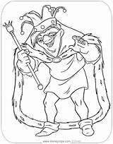 Coloring Quasimodo Hunchback Pages Notre Dame Disneyclips Printable Hugo Victor Esmeralda King Funstuff sketch template