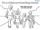 Safety Halloween Coloring Pages Sheet Handouts Printable Color Handout Getdrawings Getcolorings sketch template