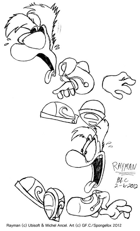 rayman origins coloring pages sketch coloring page