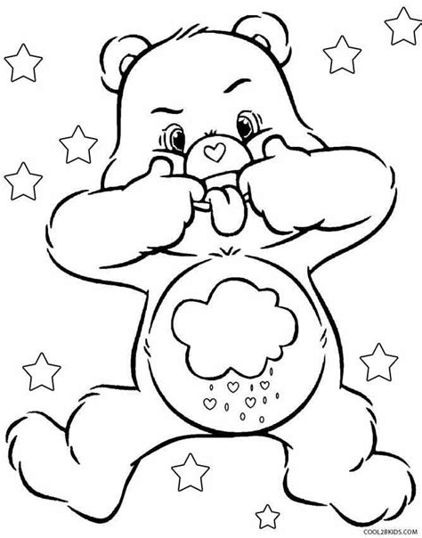 coloring pages  care bears cousins bear coloring pages