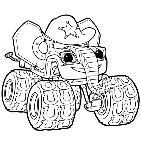 blaze truck coloring pages  printable fire truck coloring pages