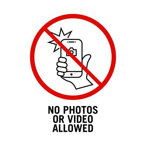 video allowed sign vector   prohibited    photo   sign