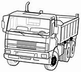 Truck Kids Coloring Freightliner Pages Mewarnai Truk Gambar Dump Clipart Cliparts Colouring Getdrawings Land Library Clip sketch template