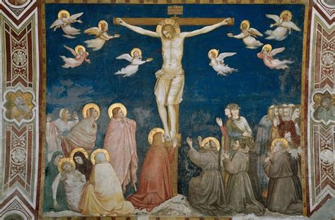 frescoes   north transept  crucifixion giotto  bondone