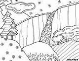 Doodle Alley Coloring Pages Parks National Yosemite sketch template