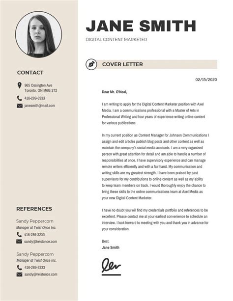professional cover letter template addictionary
