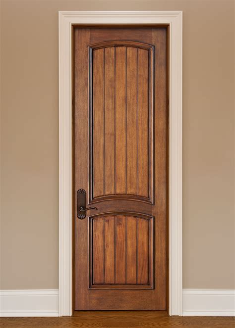 interior door custom single solid wood  custom finish artisan model gdi vg