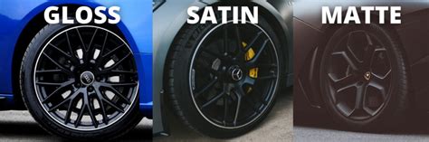 gloss  satin  matte black wheels    choose auto
