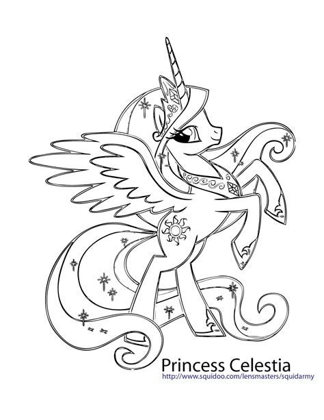 princess celestia coloring pages  getcoloringscom  printable