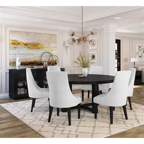 white wood dining room set cayla extendable dining table white steve