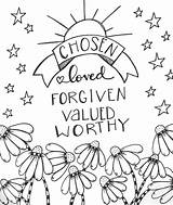 Journaling Chosen Forgives Faithful Promises Template sketch template