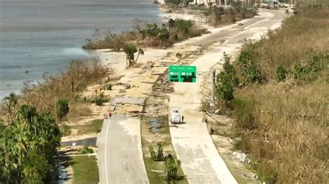 sanibel island cut   causeway collapses